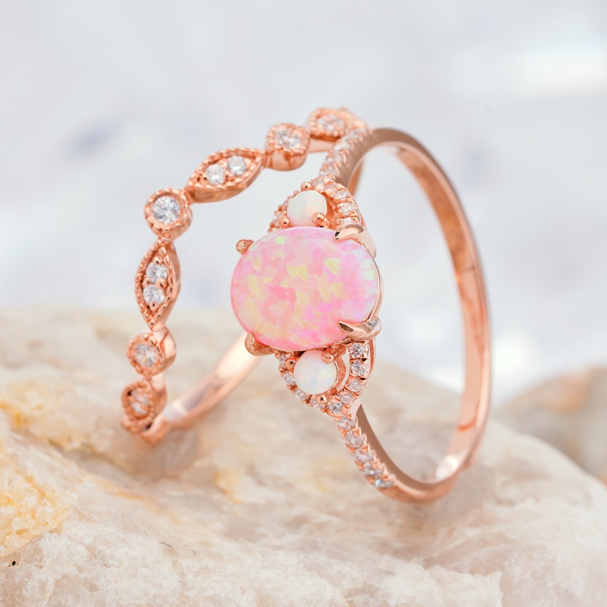 pink fire opal bracelet